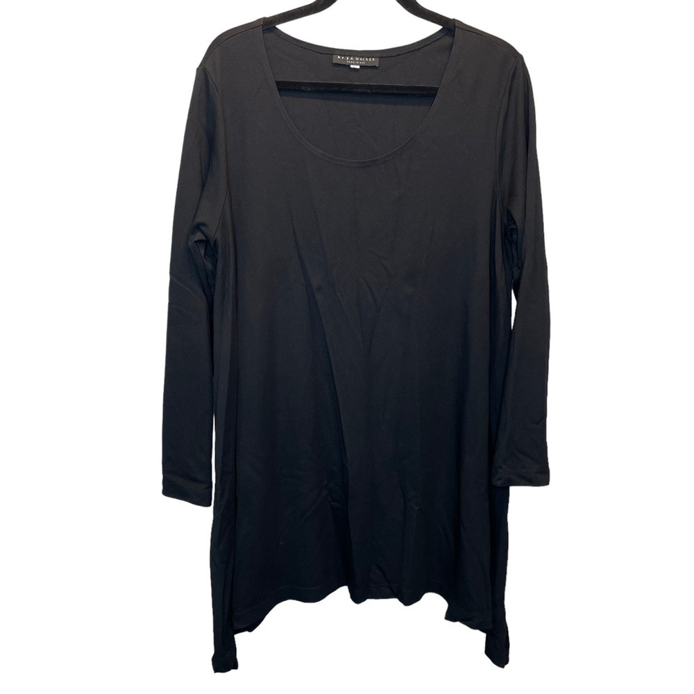 Bryn Walker Long Sleeve Solid Black Tunic Dress Medium